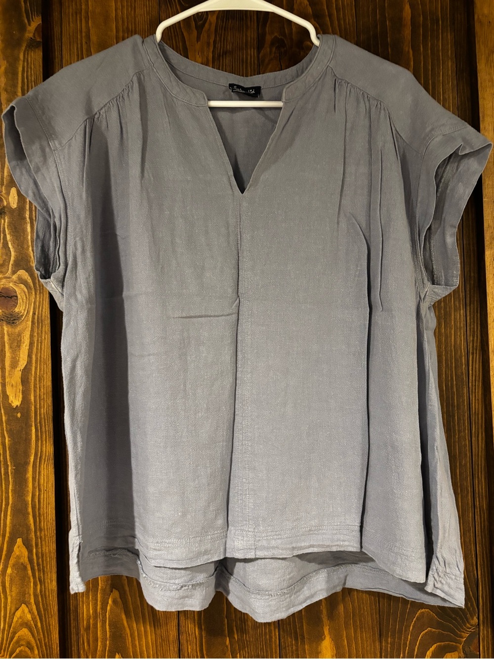 Splendid Linen-blend Boxy Top XL